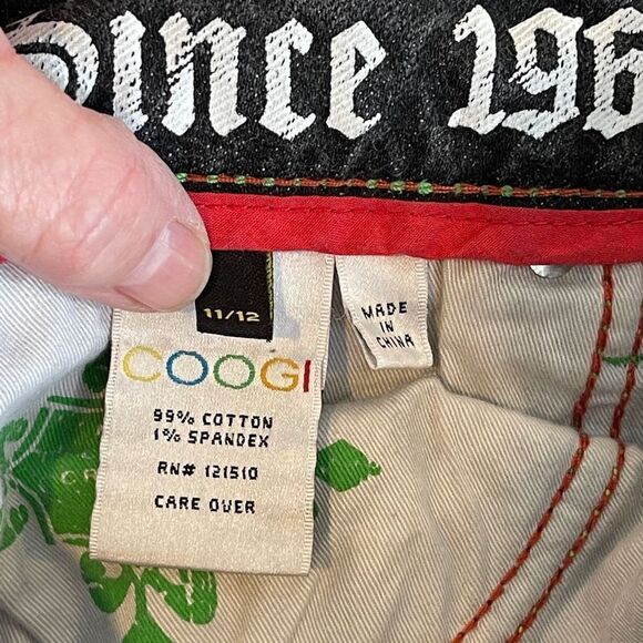 Coogi Dark Blue Australia Embroidered Boot Cut Denim Jeans Size 33.5 - Picture 9 of 12